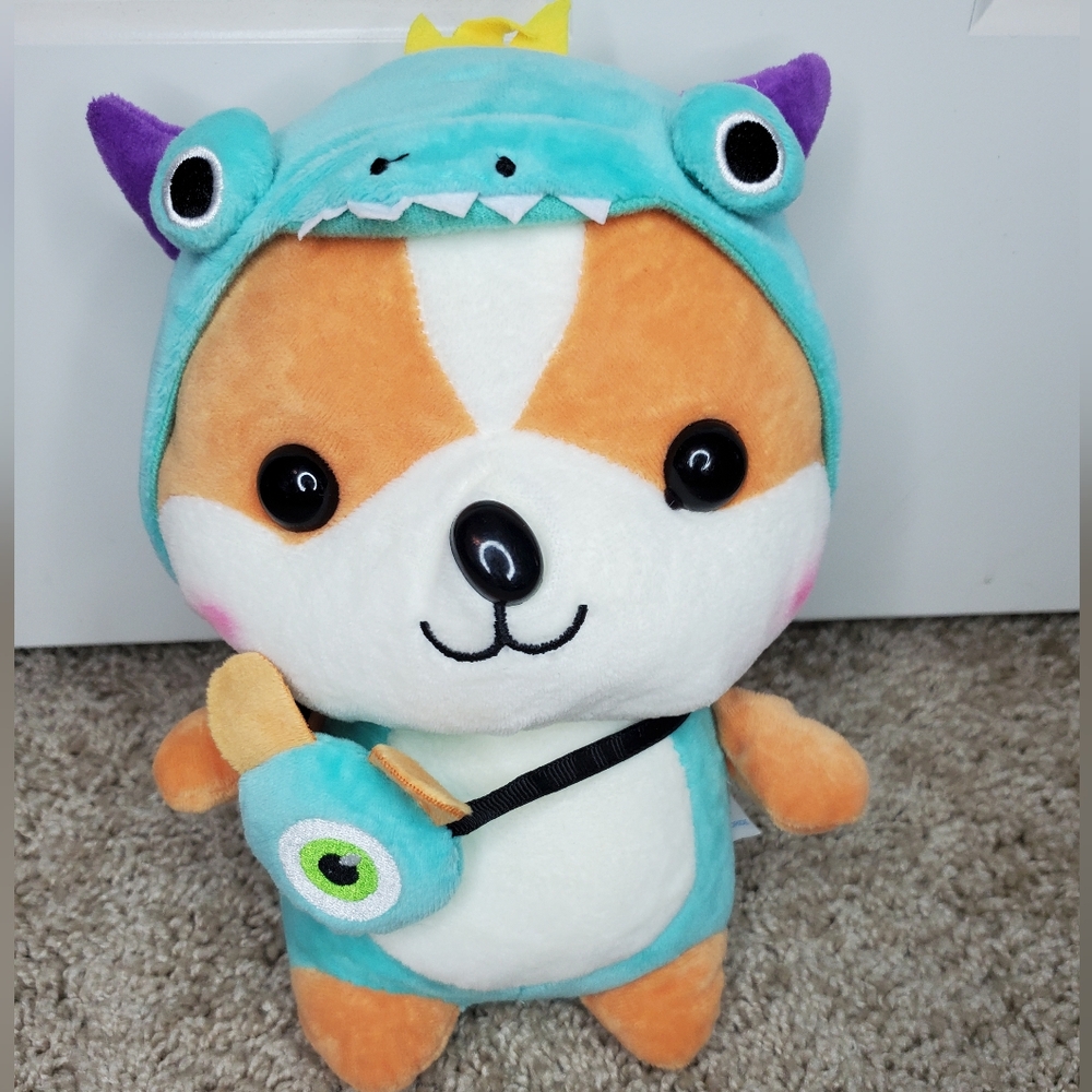 Cute Plush Toy with Dino Hoodie